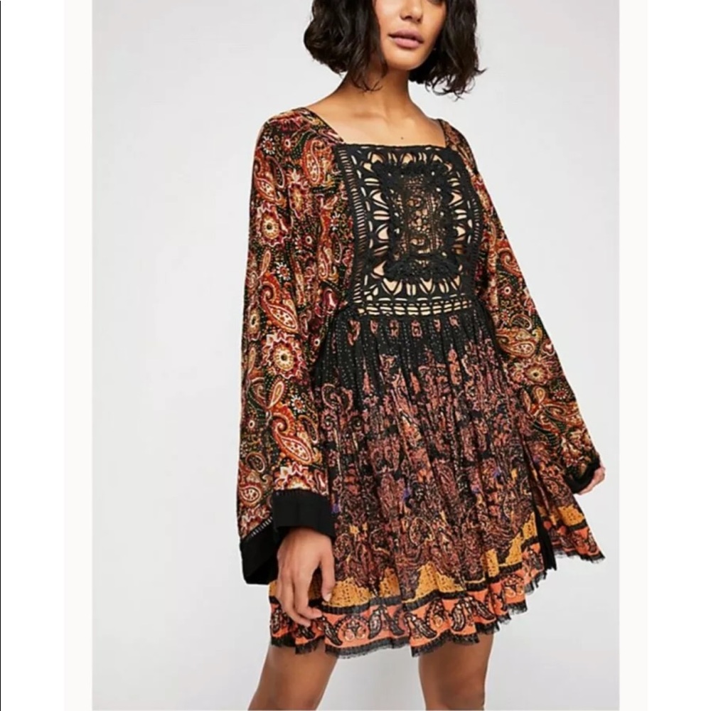 Free People Acacia Boho Paisley Dress